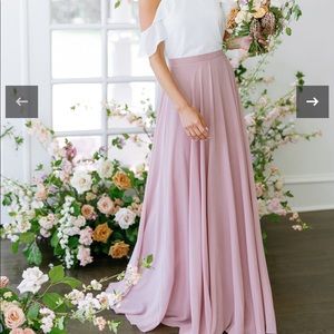 Revelry Bridesmaid Clara Chiffon Skirt